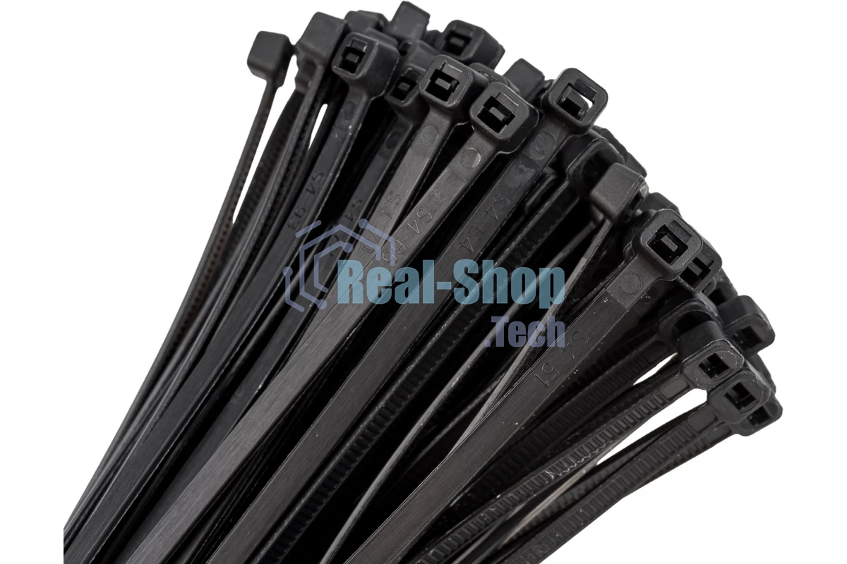 Хомут кабельный 3.6х200 нейл. черный (уп. 100 шт) EKF plc-cb-3.6x200