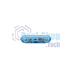 Портативный аккумулятор Maxvi PB10-11 10000 мАч blue 3A, встроенные кабели USB A/Type-C/Lightning