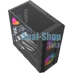 Корпус SAMA S30, Mini-Tower, чёрный, 2 x 140 мм, 1 x 120 мм