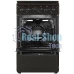 Плита газовая Cezaris ПГ 2150-11 коричневый, конфорок 4 шт, духовка 43 л, 51 см x 85 см x 55 см