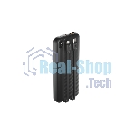 Портативный аккумулятор OLMIO L-10, 10000mAh, 22.5W, QC3.0, PD, LCD, + кабели Lightning\Type-C, черный