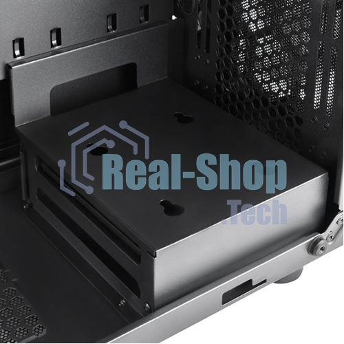 Компьютерный корпус Silverstone SST-PS15B-PRO Precision Mini Tower Micro ATX Computer Case, tempered glass, 2x 120мм ARGb, 1x ARGb Controller, black