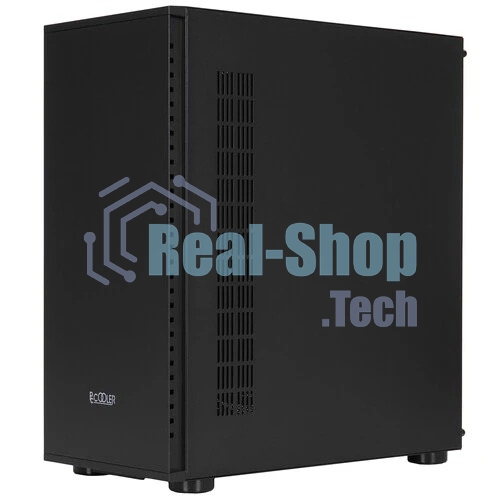 Компьютерный корпус PCCooler IE200 BK, Tempered Glass Full Tower, черный, TG, SPCC, 1x120мм ARGb E-ATX, ATX, mATX, mITX 180/380/220мм 4x2.5
