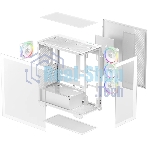 Компьютерный корпус Deepcool CG580 4F V2 WH без БП, боковое окно (панорама), 4x120мм ARGb PWM вентилятора, белый, ATX (R-CG580-WHADA4-G-2)