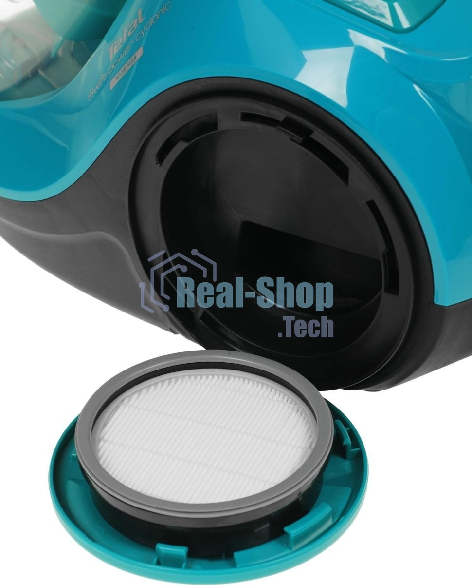 Пылесос Tefal TW2922EA бирюзовый/черный, 750/2100Вт, уборка сухая, пылесборник контейнер 1.5 л