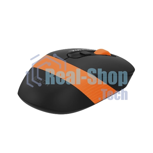 Мышь беспроводная A4Tech Fstyler FG10 черный/оранжевый, 2000 dpi, радиоканал, USB, кнопки - 4