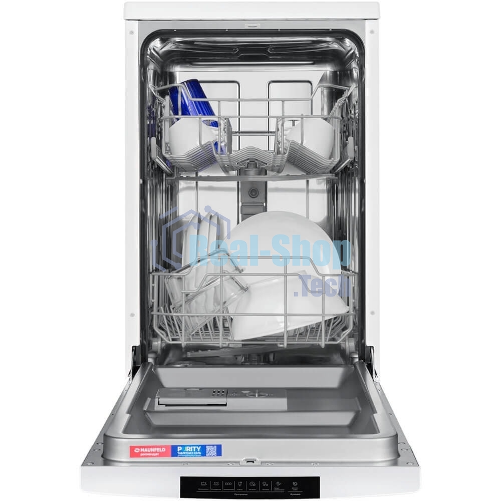 Посудомоечная машина Maunfeld MWF45220W, белый, 44.8 см, 10 компл., 49 дБ, класс A++