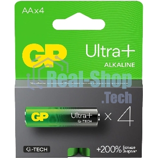 Батарея GP Ultra Plus Alkaline 15AUPA21-2CRSB4 AA (4шт) блистер