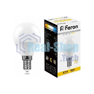 Лампа светодиодная Feron LB-550 9W 230V E14 2700K G45
