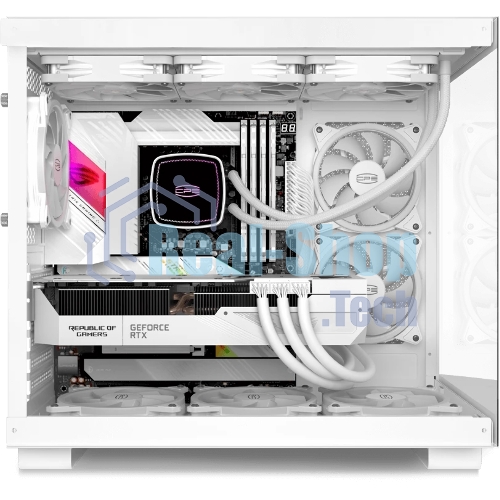 Компьютерный корпус без блока питания Case PCCooler C3T500 ARGB WH, Midi-Tower, TG, 6x120мм ARGB, 1xUSB-C 3.1 + 2xUSB-A 3.0, ATX, mATX, mITX белый