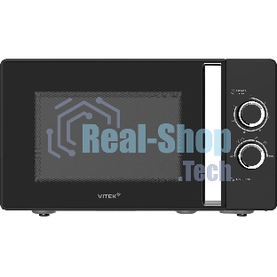 Микроволновая печь Vitek VT-MW1225 черный/хром, 25 л, 900 Вт, переключатели - поворотный механизм