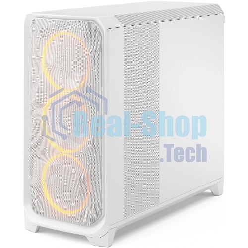 Корпус Fractal Design Meshify 3 XL White RGB TG Clear Tint, Midi-Tower, белый, 3 x 140 мм