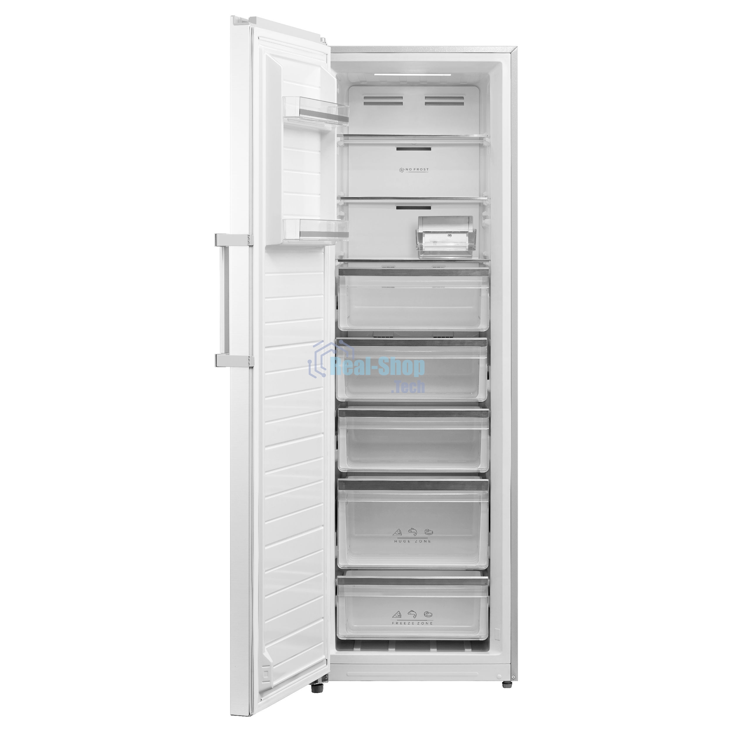 Морозильная камера Korting KNFR 1896 W белый, 280л, 5 ящиков