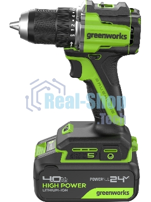 Дрель безударная Greenworks DD560 патрон:быстрозажимной реверс (3708407CUB)