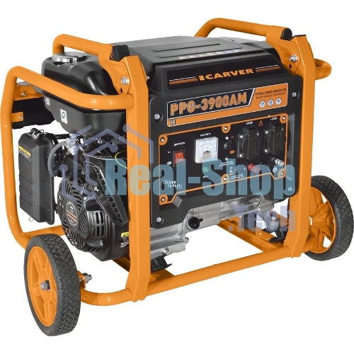 Электрогенератор бензиновый Carver PPG-3900АM, 3 кВт, 95 дБ, 51 кг