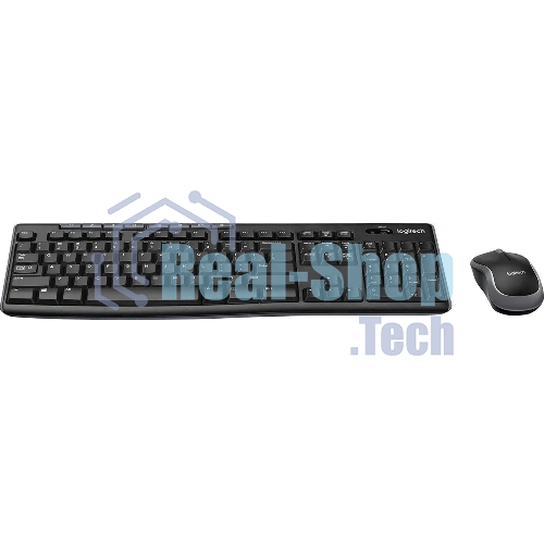 Комплект клавиатура+мышь Logitech MK270 беспроводной, USB, 1000 DPI, чёрный (неоригинальная гравировка)