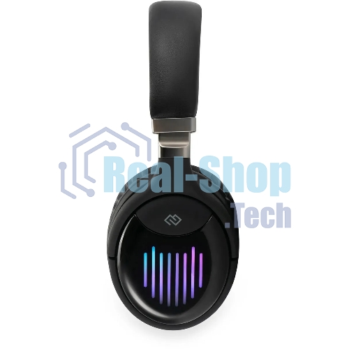 Беспроводные/проводные наушники Digma BT-16 черный, накладные, Bluetooth + проводной, складная конструкция, до 10 ч