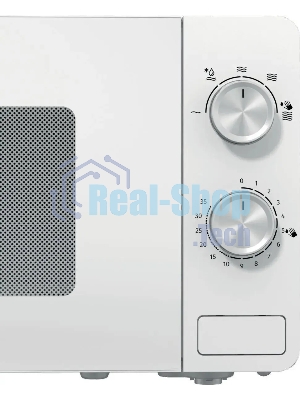 Микроволновая печь Gorenje MO20E1W2 белый, 20 л, 800 Вт, переключатели - поворотный механизм