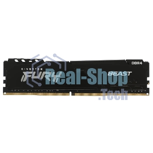 Оперативная память Kingston Fury Beast Black, DDR4, 8GB (1x8GB), 3200MHz, CL16, с радиатором, черный