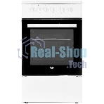 Плита электрическая Beko FFSS57000W белый, конфорок 4 электрических, духовка 60 л, 50 см x 85 см x 60 см