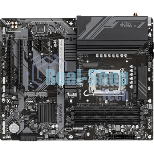 Материнская плата Gigabyte Z790 D AX, LGA 1700, Intel Z790, 4xDDR5, 4xSATA, 3xM.2, 1xPCI-E 5.0 x16, 1xPCI-E 4.0 x4, 2xPCI-E 3.0 x1, 1xHDMI, 1xDP, 1x 2.5Gb LAN, 4xUSB-A 3.2 Gen 1, 1xUSB-A 3.2 Gen 2, 2xUSB-A 2.0, 1xUSB-C 3.2 Gen 2, 3x3.5 мм, 7.1, ATX