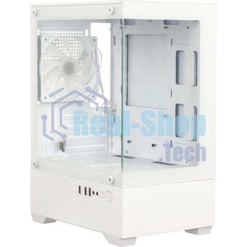 Компьютерный корпус Accord ACC-ZCU2W белый без БП mATX 1x120мм 1xUSB 3.0 1xUSB3.1 audio