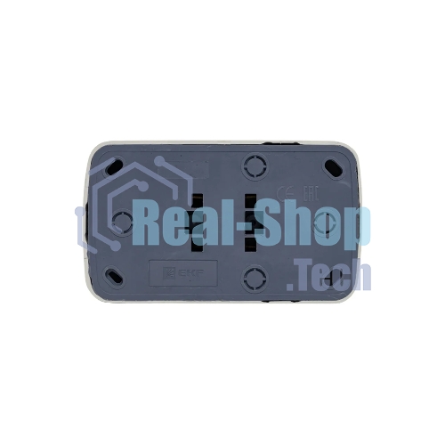 Розетка EKF Basic Минск EGR16-128-10 2-местная ОП 16А с заземлением белая