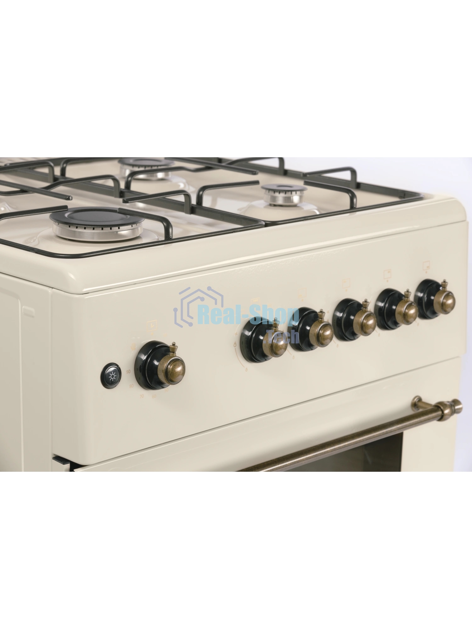 Плита газовая Nordfrost GG 6061 Y бежевый, конфорок 4 шт, духовка 63 л, 60 см x 89 см x 60 см