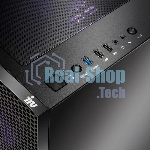 Компьютер IRU Tactio 510B7GP TWR i7 14700F (2.1) 32Gb SSD 1Tb RTX 5070Ti 16Gb FreeDOS GbitEth 750W черный (RUS) (2146246)