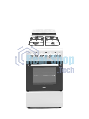 Комбинированная плита REEX RPF-50 WH 4 Газовые конфорки Электрическая духовка