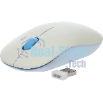 Мышь беспроводная Acer OMR205 белый/голубой, 1200 dpi, радиоканал, USB, кнопки - 3