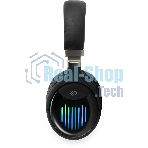 Беспроводные/проводные наушники Digma BT-16 черный, накладные, Bluetooth + проводной, складная конструкция, до 10 ч