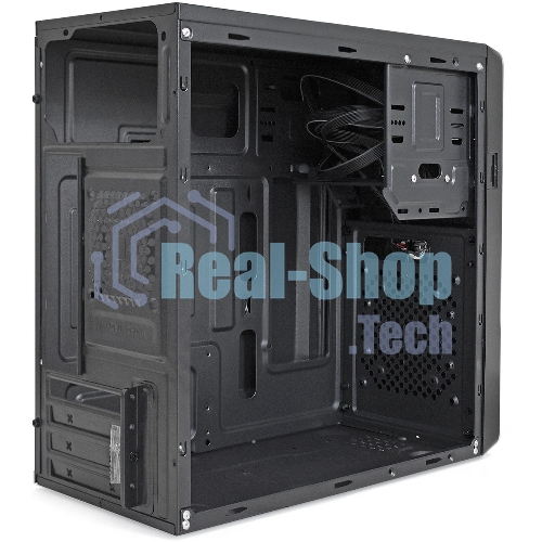 Компьютерный корпус Minitower ExeGate BA-309-UNS450 (mATX, БП UNS450 с вент. 12см, 2*USB, HD аудио, черный)
