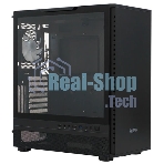 Компьютерный корпус PCCooler IE200 BK, Tempered Glass Full Tower, черный, TG, SPCC, 1x120мм ARGb E-ATX, ATX, mATX, mITX 180/380/220мм 4x2.5