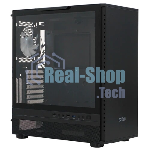 Компьютерный корпус PCCooler IE200 BK, Tempered Glass Full Tower, черный, TG, SPCC, 1x120мм ARGb E-ATX, ATX, mATX, mITX 180/380/220мм 4x2.5