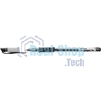 Ручка гелевая Silwerhof Eco Max, d=0.5мм, черные чернила, коробка картонная, сменный стержень, линия 0.3мм, резиновая манжета