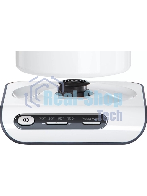Электрочайник Bosch TWK8611P белый/серебристый, 1.5 л, 2400 Вт, скрытый нагревательный элемент, поддержание температуры