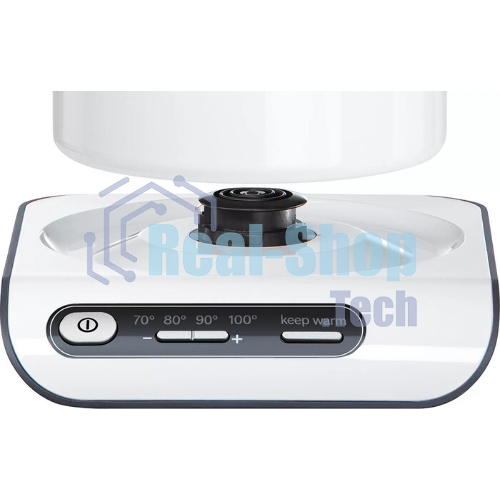 Чайник электрический Bosch TWK8611P 1.5 л, 2400 Вт, белый/серебристый (корпус: нержавеющая сталь)