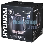 Чайник электрический Hyundai HYK-S4501 1.7л. 2200Вт черный/бронзовый (корпус: нержавеющая сталь/пластик)