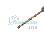 Сверло по металлу Kranz KR-91-5500 2мм Р6М5 ТИТАН шестигранный хвостовик DIN 338 (уп.1шт)