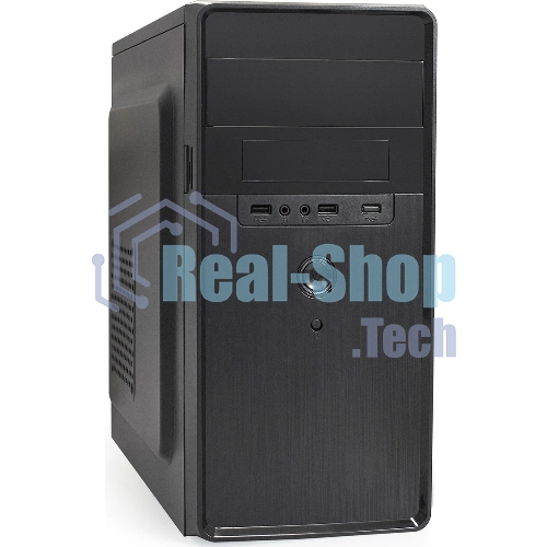 Компьютерный корпус Minitower ExeGate BA-309-UNS450 (mATX, БП UNS450 с вент. 12см, 2*USB, HD аудио, черный)