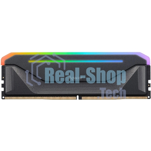 Оперативная память Apacer Nox, DDR5, 16Gb (1x16 Gb), 5200 MHz, CL40, DIMM, радиатор, RGb, черный