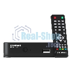 Приставка для цифрового ТВ SoundMax SM-DVBT272 черный, DVB-T2, DVB-T, DVB-C, HDMI, USB 2.0 х2