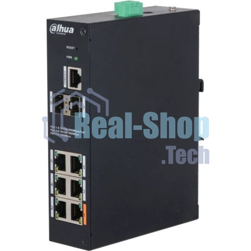 Коммутатор Dahua DH-HS4208-4GT-60, 6×1 Гбит/с + 2×1 Гбит/с SFP, управляемый