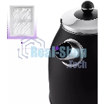 Чайник электрический Kitfort КТ-6102-1 черный с серебром