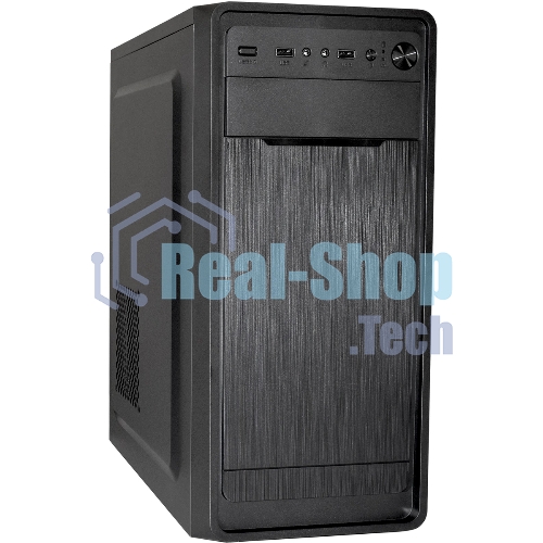 Компьютерный корпус Miditower ExeGate XP-332-UNS450 (ATX, БП UNS450 с вент. 12см, 2хUSB, аудио, черный)