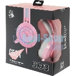 Гарнитура Bloody G521 розовый, проводная