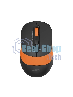 Мышь беспроводная A4Tech Fstyler FG10 черный/оранжевый, 2000 dpi, радиоканал, USB, кнопки - 4