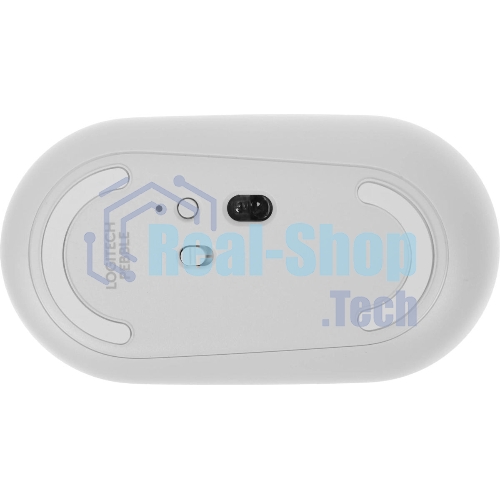 Мышь беспроводная Logitech Pebble M350 белый, 1000 dpi, радиоканал, Bluetooth, USB, кнопки - 3