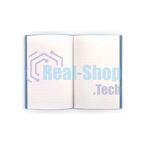 Блокнот Deli 22284BLUE 210х143 мм, искусственная кожа, 96 л, синий